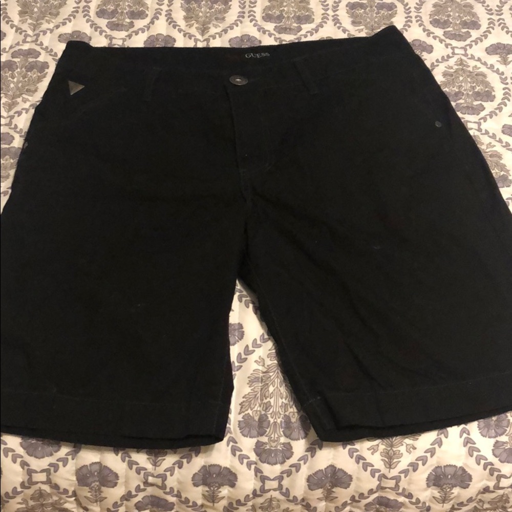 Men’s black GUESS shorts